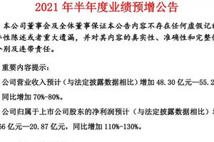 山西汾酒：上半年營收預增超7成，凈利預增110%-130%