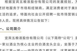 最遠的距離不是“視界望遠鏡”看不到的，而是五糧液在招聘，你卻不知道！