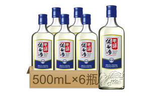 42度勁牌毛鋪純谷酒柔和藍標500mlx6瓶整箱價格？