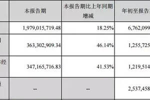 古井前三季度營收67.62億元，洋河前三季度營收破200億超去年全年