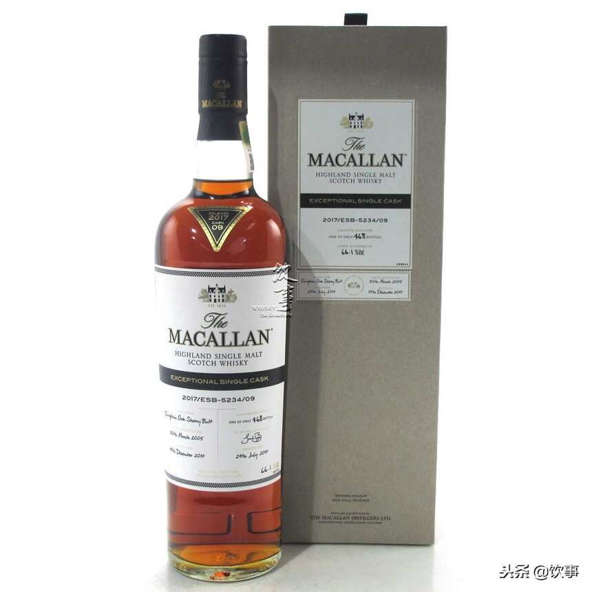 麥卡倫單桶(Exceptional Single Cask)2017版08至13號悄悄現身