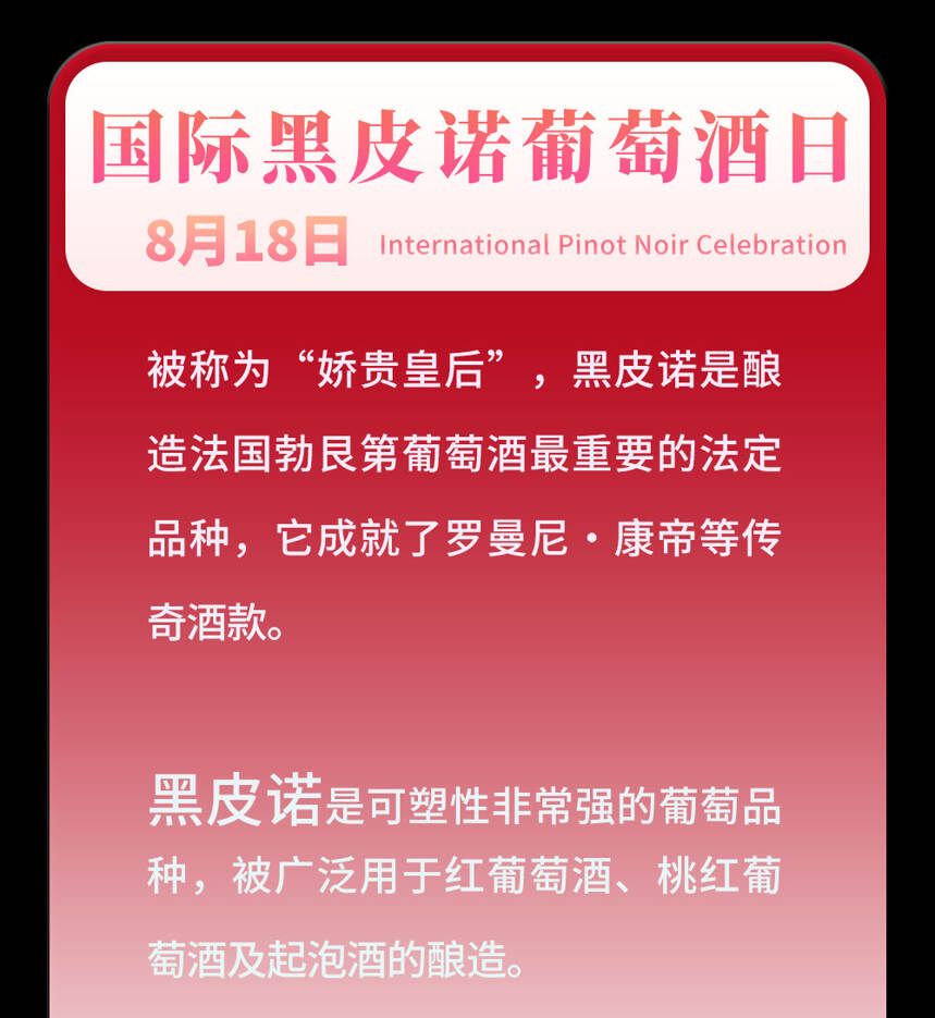 今天是國際長相思日！葡萄酒這些節日小編做了18張小卡片