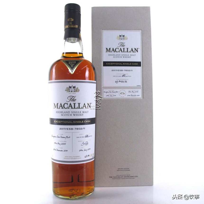 麥卡倫單桶(Exceptional Single Cask)2017版08至13號悄悄現身