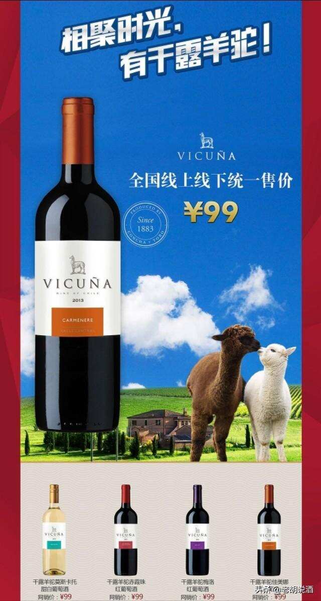 智利干露酒莊羊駝（Vicuna)葡萄酒