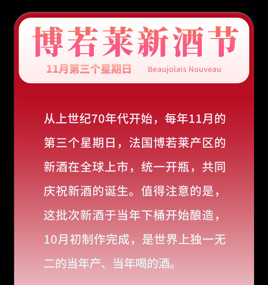 今天是國際長相思日！葡萄酒這些節日小編做了18張小卡片