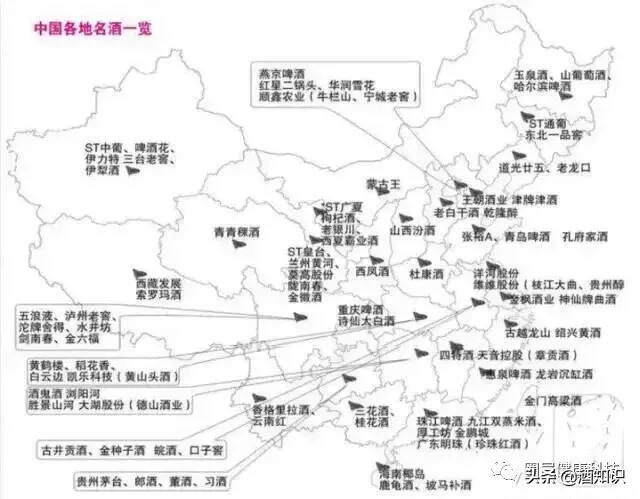 一張地圖看遍中國各省名酒，讀懂家門口的好酒