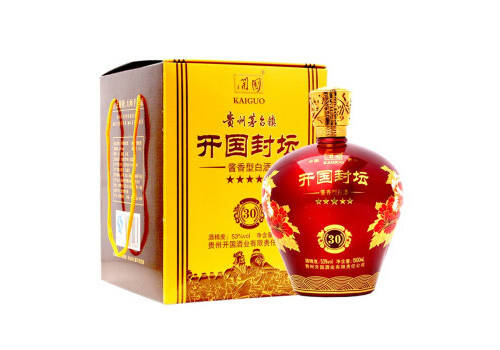 53度開國封壇酒紅壇醬香型白酒1.5L壇裝價格多少錢？