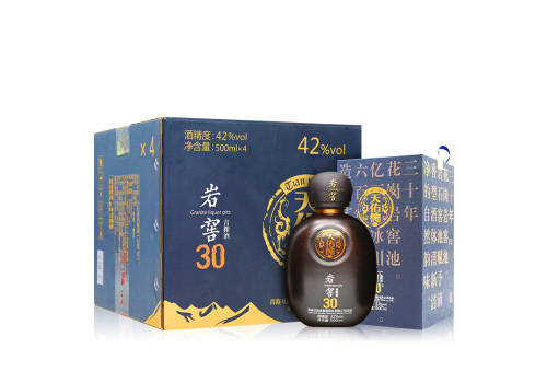 42度天佑德青稞酒（巖窖30）白酒4瓶整箱市場價多少錢？