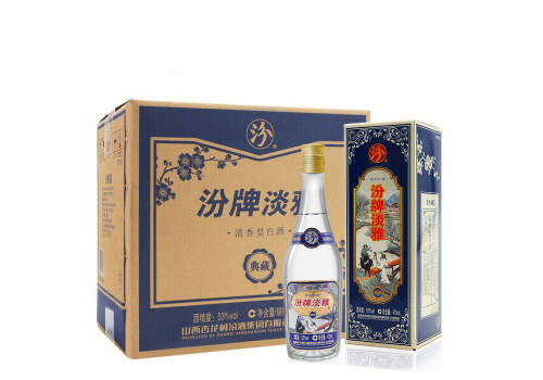 52度汾酒汾牌淡雅典藏白酒6瓶整箱價格？