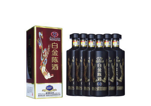 52度茅臺集團白金酒陳酒V666醬香型白酒6瓶整箱價格表