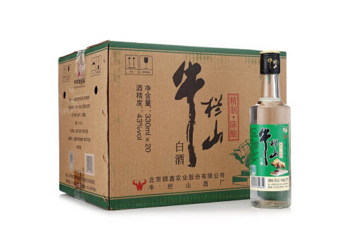 43度牛欄山精制陳釀白酒330mlx20瓶整箱價格？