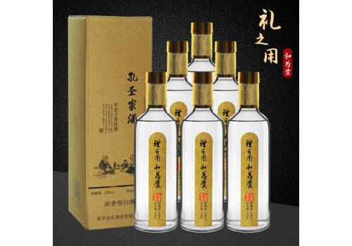 52度孔酒禮之用和為貴濃香型白酒500mlx6瓶整箱價格？