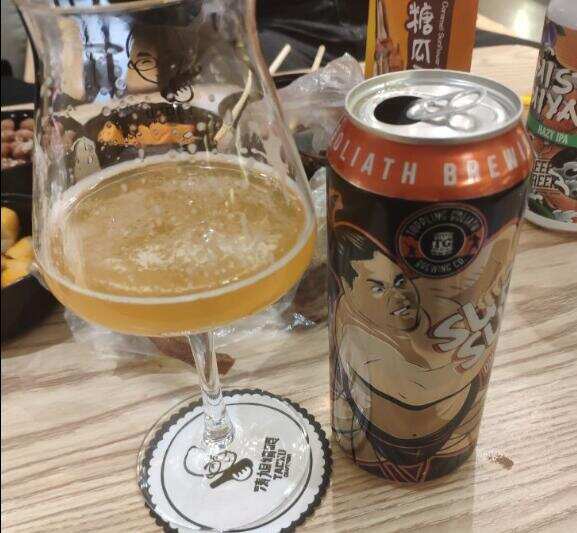 美國擊倒巨人相撲啤酒怎么樣，看似夸張實則易飲略淡的雙倍ipa