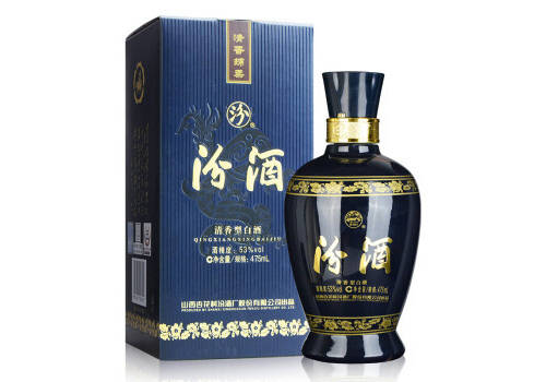 53度汾酒藍汾清香型白酒475ml多少錢一瓶？