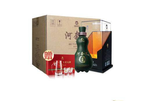 52度河套酒業河套王淡雅濃香型白酒4瓶整箱價格？