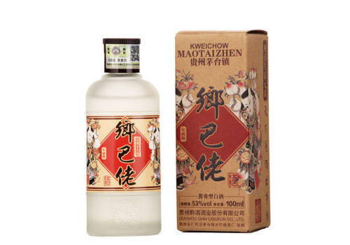 53度黔酒鄉巴佬·年畫版醬香型白酒100mlx5瓶禮盒裝價格多少錢？