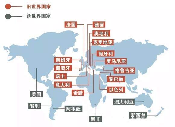 新世界葡萄酒國家有哪些，中國美國智利澳洲等釀酒歷史短的國家