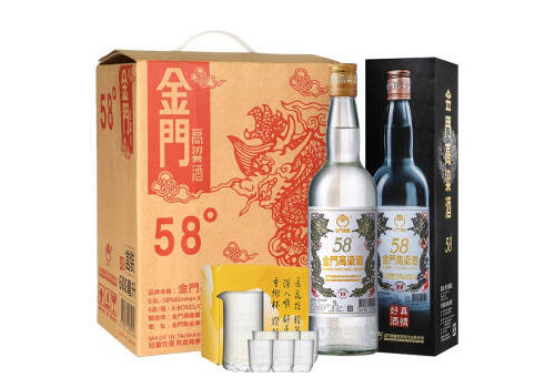 58度臺灣金門高粱酒白金龍600mlx6瓶多少錢一瓶？