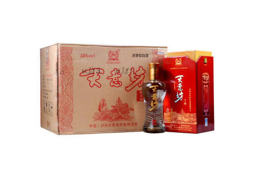 38度瀘州老窖天意坊順天緣濃香型白酒2011年老酒500mlx6瓶整箱價格？