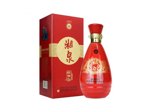 52度酒鬼酒湘泉彩陶系列馥郁香型白酒紅陶500ml多少錢一瓶？