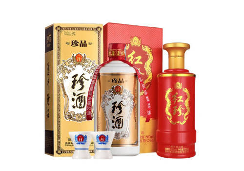 53度貴州珍酒珍品+紅珍醬香型白酒500ml多少錢一瓶？