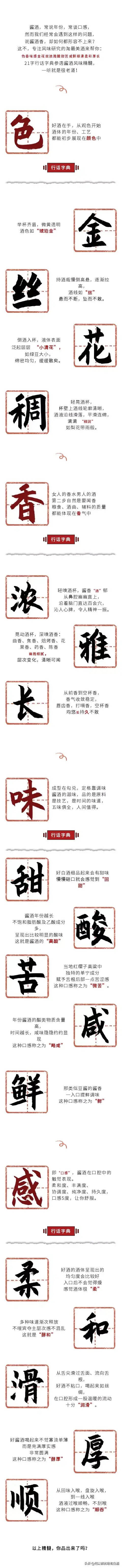 科普 | 21字參透醬酒風味精髓