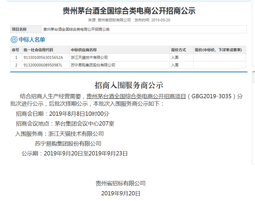 400噸茅臺酒初定兩家電商，1499元開賣，黃牛黨要遇到克星了