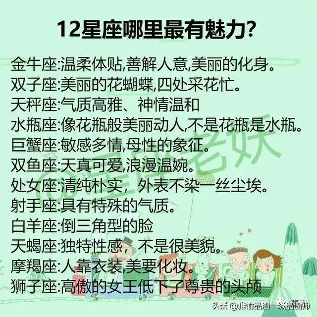 12星座喝酒后是什么樣？12星座哪里最有魅力