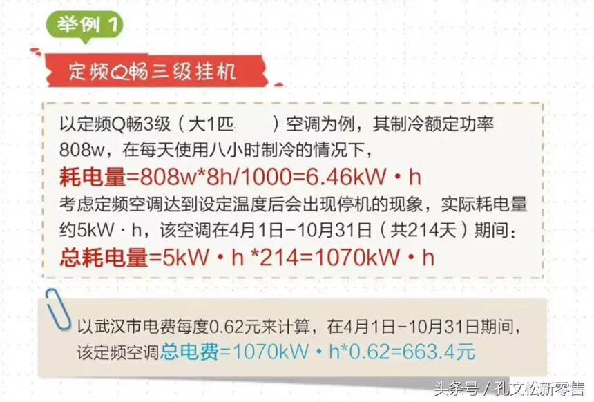 實用干貨丨教你1分鐘學會算空調耗電量！