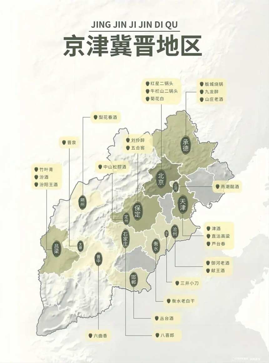 都說“產地”決定酒質，今日就說說華北大地上的“酒窩”都在哪兒