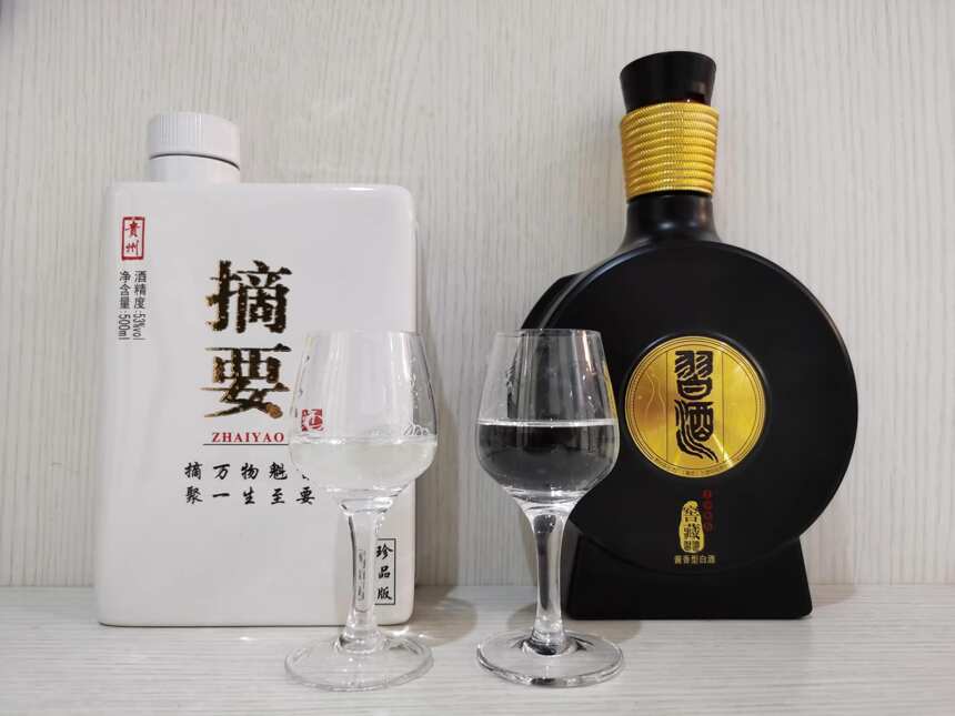 摘要與習酒窖藏1988對比品鑒