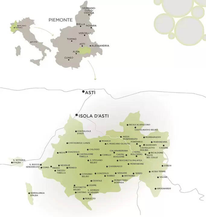 葡萄酒產區知識：意大利阿斯蒂產區(ASTI DOCG)